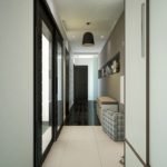 Вариант дизайна узкого коридора в квартире